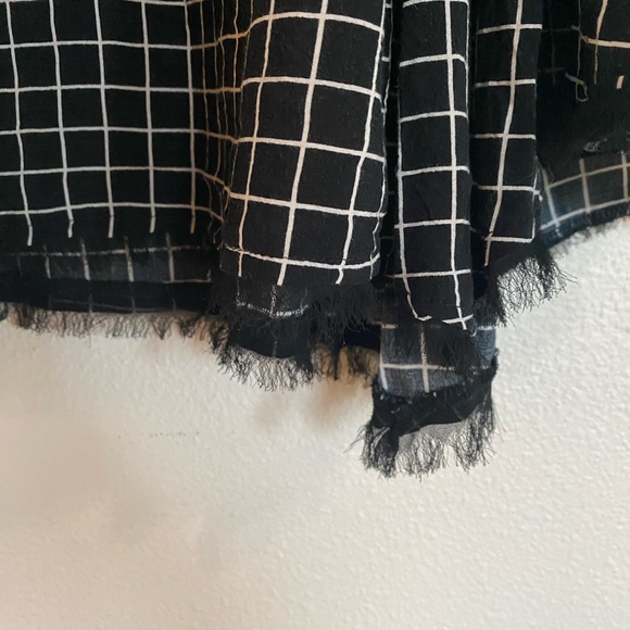 Silence & Noise Windowpane Black and White Dress - Picture 3 of 4